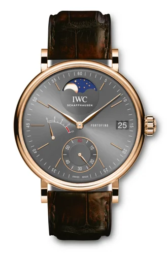IWC Portofino Hand-Wound Eight Days Moonphase Red Gold / Ardoise