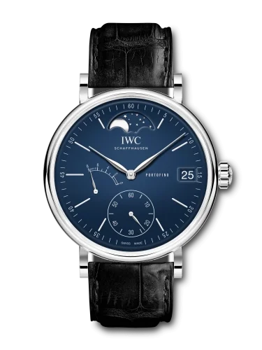 IWC IWC - IW5164-05 Portofino Hand-Wound Eight Days Moonphase "150 Years" Stainless Steel / Blue