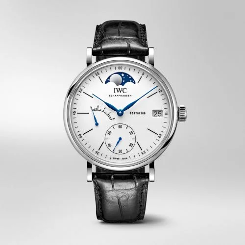 IWC IWC - IW5164-06 Portofino Hand-Wound Eight Days Moonphase 150 Years Stainless Steel / White