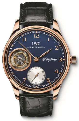IWC Portugieser Tourbillon Hand-Wound F.A. Jones Rose Gold / Blue