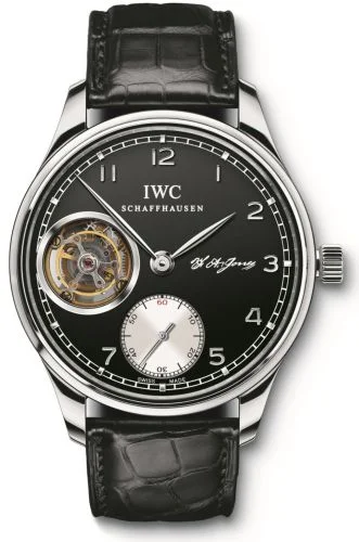 IWC Portugieser Tourbillon Hand-Wound F.A. Jones Platinum / Black