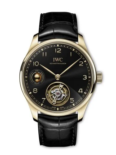 IWC Portugieser Hand-Wound Tourbillon Day & Night Armor Gold / Black