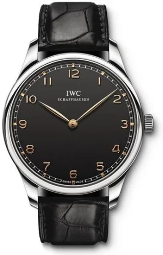 IWC IWC - IW5703-02 Portugieser Hand-Wound Pure Classic Stainless Steel / Black
