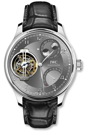IWC Portugieser Constant-Force Tourbillon Double Moon Platinum / Ardoise
