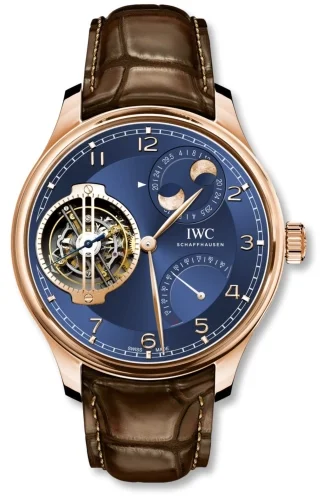 IWC IWC - IW5901-06 Portugieser Constant-Force Tourbillon Double Moon Red Gold / Blue