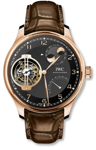 IWC IWC - IW5901-07 Portugieser Constant-Force Tourbillon Double Moon Red Gold / Black
