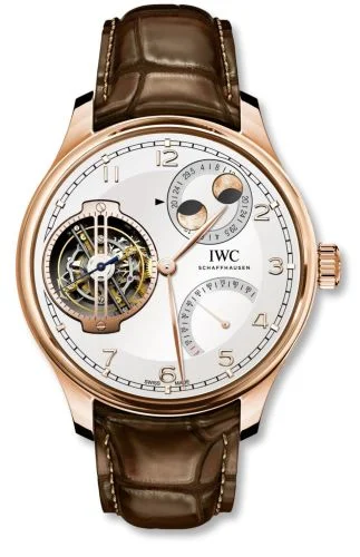 IWC Portugieser Constant-Force Tourbillon Double Moon Red Gold / Silver