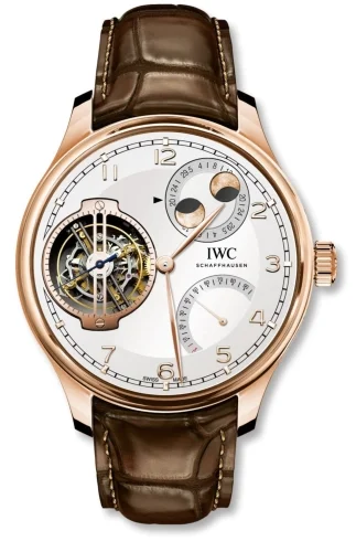 IWC IWC - IW5901-08 Portugieser Constant-Force Tourbillon Double Moon Red Gold / Silver