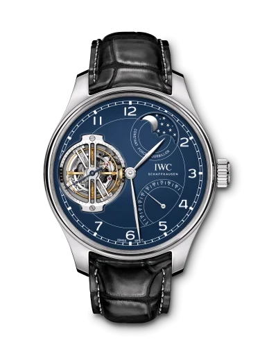 IWC IWC - IW5902-03 Portugieser Constant-Force Tourbillon Edition “150 Years” Platinum / Blue