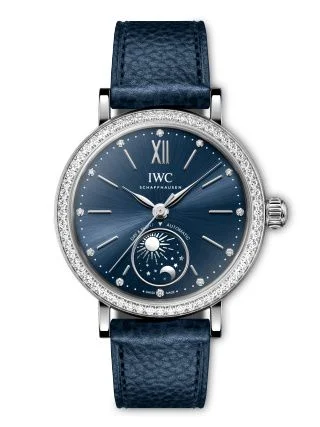 IWC Portofino Day & Night 34 Stainless Steel - Diamond / Blue