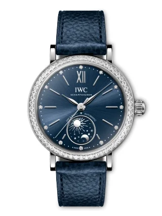 IWC IWC - IW6598-01 Portofino Day & Night 34 Stainless Steel - Diamond / Blue