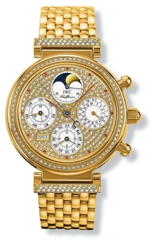IWC - IW9253-06 Da Vinci Perpetual Yellow Gold / Diamond / Paved / German / Bracelet