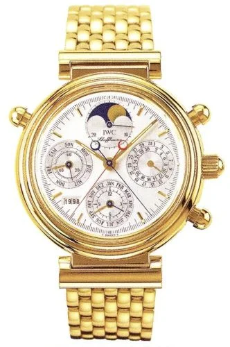 IWC - IW9254-01 Da Vinci Perpetual Rattrapante Yellow Gold / Silver / German / Bracelet