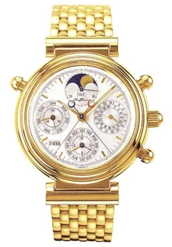 IWC - IW9254-04 Da Vinci Perpetual Rattrapante Yellow Gold / Silver / French / Bracelet