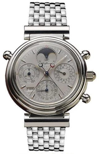 IWC - IW9254-07 Da Vinci Perpetual Rattrapante Platinum / Silver / English / Bracelet
