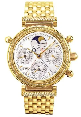 IWC - IW9255-03 Da Vinci Perpetual Rattrapante Yellow Gold / Diamond / Silver / English / Bracelet