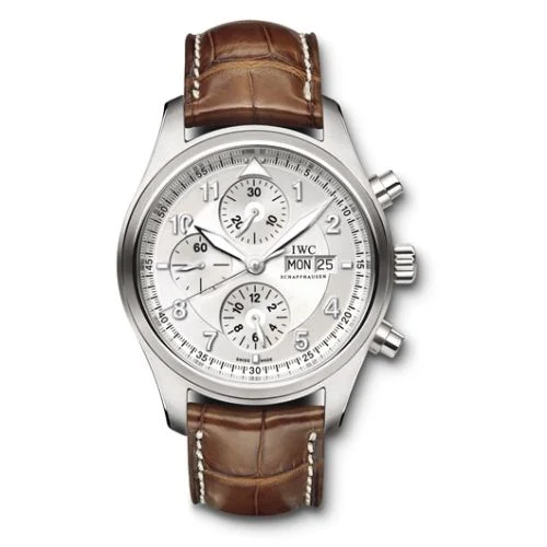 IWC - IW3717-02 Pilot's Watch Spitfire Chronograph Stainless Steel / Silver / Strap