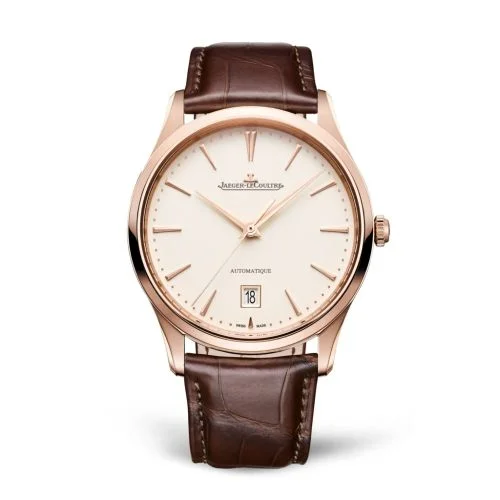 Jaeger-LeCoultre - 1232510 Master Ultra Thin Date Pink Gold / Eggshell / Alligator