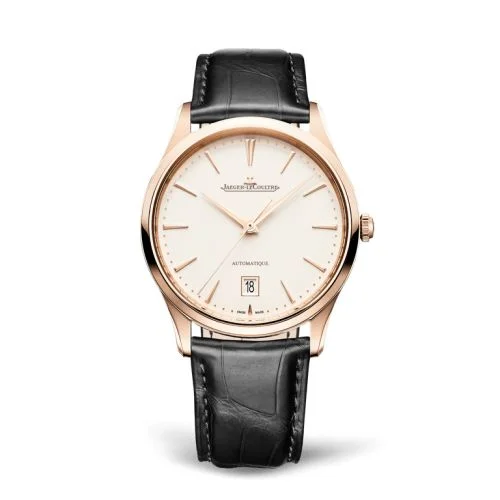 Jaeger-LeCoultre - 1232511 Master Ultra Thin Date Pink Gold / Eggshell / Alligator
