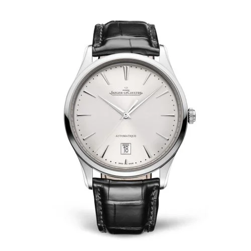 Jaeger-LeCoultre - 1238420 Master Ultra Thin Date Stainless Steel / Silver / Alligator