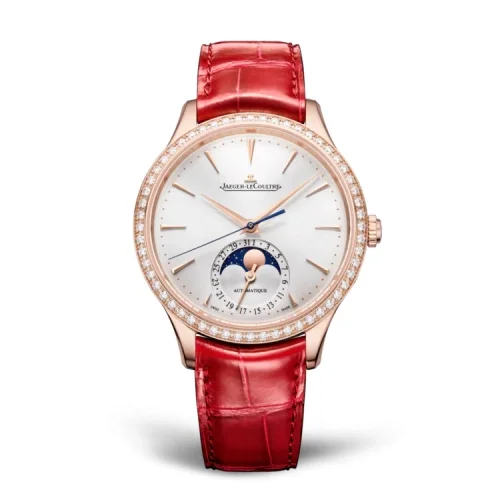 Jaeger-LeCoultre Jaeger-LeCoultre - 1242501 Master Ultra Thin Moon 36 Pink Gold - Diamond / Silver / Alligator