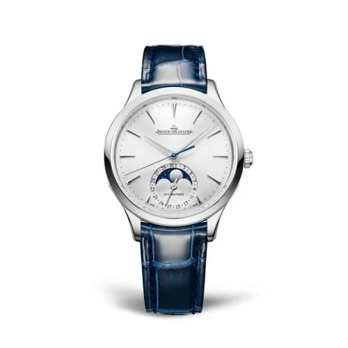 Jaeger-LeCoultre Master Ultra Thin Moon 36 Stainless Steel / Silver / Alligator