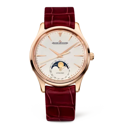 Jaeger-LeCoultre Master Ultra Thin Moon 34 Pink Gold / Eggshell / Alligator