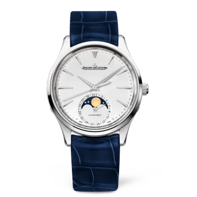 Jaeger-LeCoultre Jaeger-LeCoultre - 1258420 Master Ultra Thin Moon 34 Stainless Steel / Silver / Alligator
