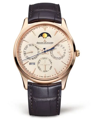 Jaeger-LeCoultre - 1302520 Master Ultra Thin Perpetual Pink Gold / Eggshell / Alligator