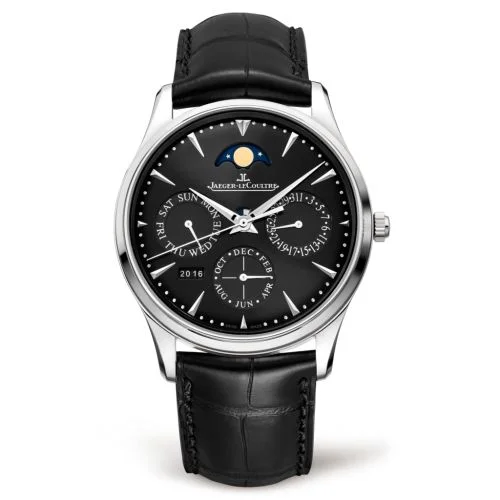Jaeger-LeCoultre - Q1308470 Master Ultra Thin Perpetual Stainless Steel / Black / Alligator