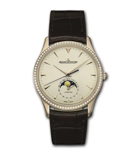 Jaeger-LeCoultre Jaeger-LeCoultre - 1362501 Master Ultra Thin Moon Pink Gold / Diamond / Eggshell / Alligator