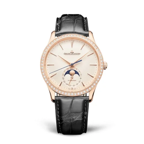 Jaeger-LeCoultre Jaeger-LeCoultre - 1362503 Master Ultra Thin Moon Pink Gold - Diamond / Eggshell / Alligator