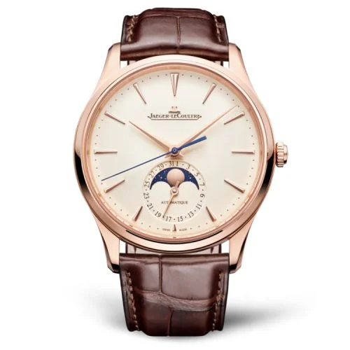 Jaeger-LeCoultre Master Ultra Thin Moon Pink Gold / Eggshell / Alligator