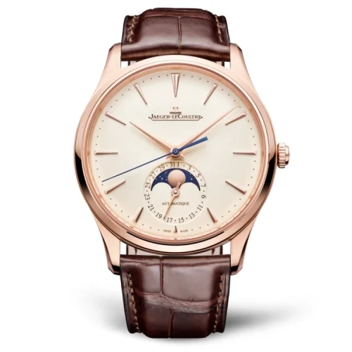 Jaeger-LeCoultre Jaeger-LeCoultre - 1362510 Master Ultra Thin Moon Pink Gold / Eggshell / Alligator