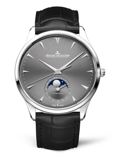 Jaeger-LeCoultre Jaeger-LeCoultre - 1363540 Master Ultra Thin Moon White Gold / Grey / Alligator