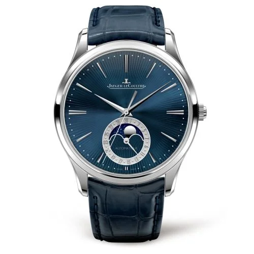 Jaeger-LeCoultre Master Ultra Thin Moon White Gold / Enamel / Alligator