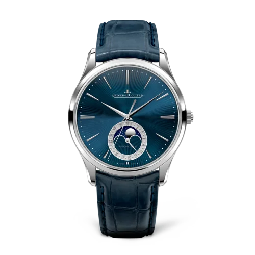 Jaeger-LeCoultre Jaeger-LeCoultre - 13635E1 Master Ultra Thin Moon White Gold / Enamel / Alligator