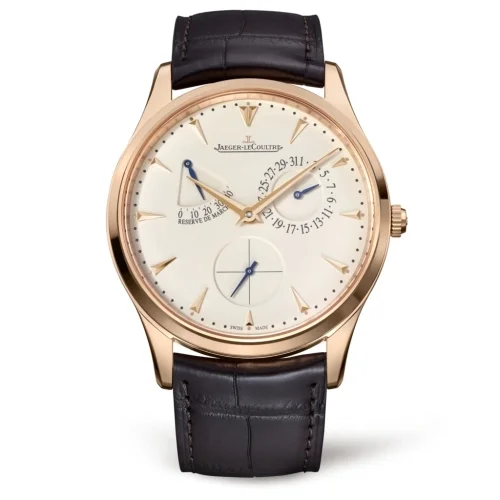 Jaeger-LeCoultre Jaeger-LeCoultre - 1372520 Master Ultra Thin Réserve de Marche Pink Gold / Eggshell / Alligator