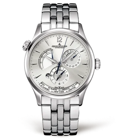 Jaeger-LeCoultre Jaeger-LeCoultre - 1428121 Master Geographic Stainless Steel / Silver / Bracelet