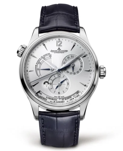 Jaeger-LeCoultre Jaeger-LeCoultre - 1428421 Master Geographic Stainless Steel / Silver / Alligator
