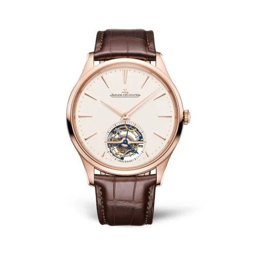 Jaeger-LeCoultre Master Ultra Thin Tourbillon Pink Gold / Eggshell / Alligator