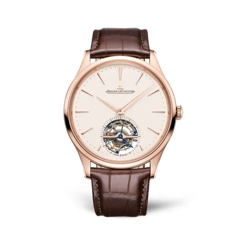 Jaeger-LeCoultre Jaeger-LeCoultre - 1682410 Master Ultra Thin Tourbillon Pink Gold / Eggshell / Alligator