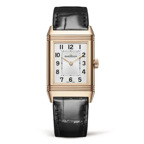 Jaeger-LeCoultre - 2542540 Reverso Classic Medium Thin Pink Gold / Silver / Alligator