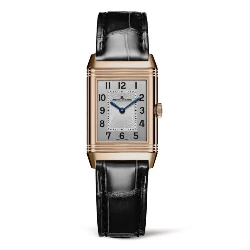 Jaeger-LeCoultre - 2662430 Reverso Classic Small Duetto Pink Gold / Silver / Alligator