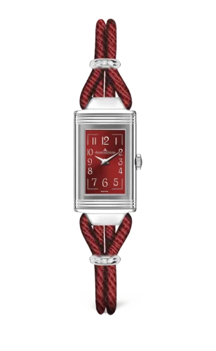 Jaeger-LeCoultre - 3268560 Reverso One Cordonnet Stainless Steel / Red