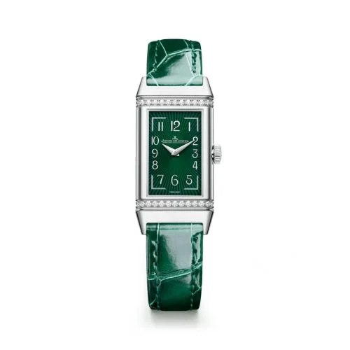 Jaeger-LeCoultre - 328853J Reverso One Monoface Stainless Steel - Diamond / Green / Alligator
