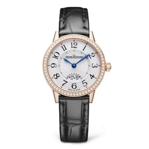 Jaeger-LeCoultre - 3402530 Rendez-Vous Date Small Quartz Pink Gold - Diamond / Silver / Alligator