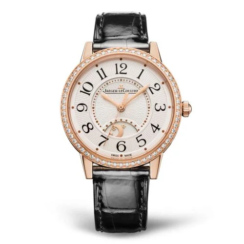 Jaeger-LeCoultre - 3442430 Rendez-Vous Night & Day Medium Pink Gold - Diamond / Silver / Alligator