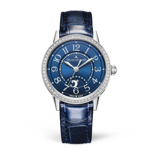 Jaeger-LeCoultre - 3468480 Rendez-Vous Night & Day Small Stainless Steel / Diamond / Blue / Alligator