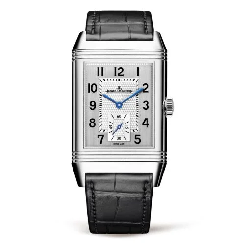 Jaeger-LeCoultre - 3848420 Reverso Classic Large Duoface Small Seconds Stainless Steel / Silver / Alligator